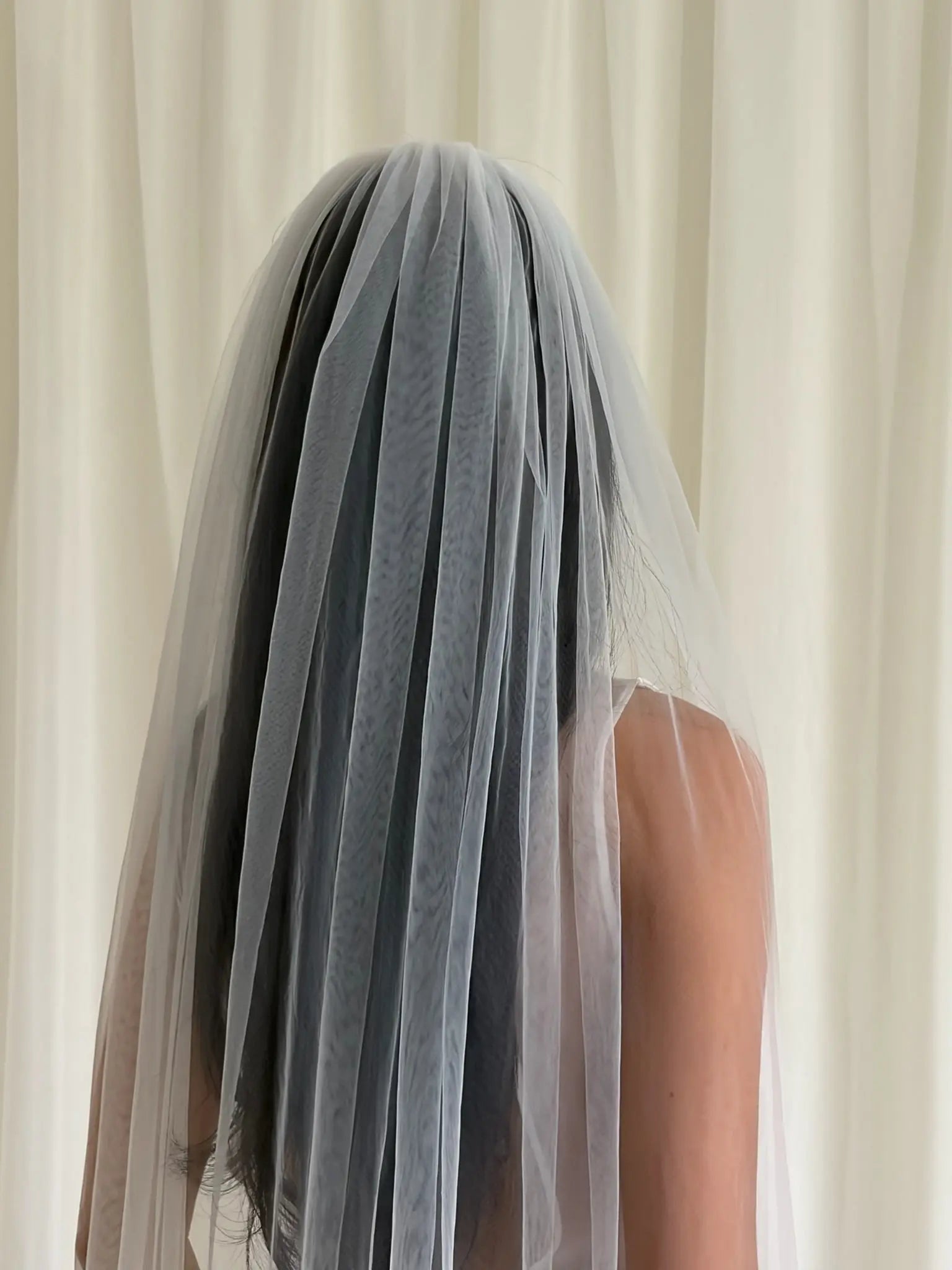 simple classic wedding veil
