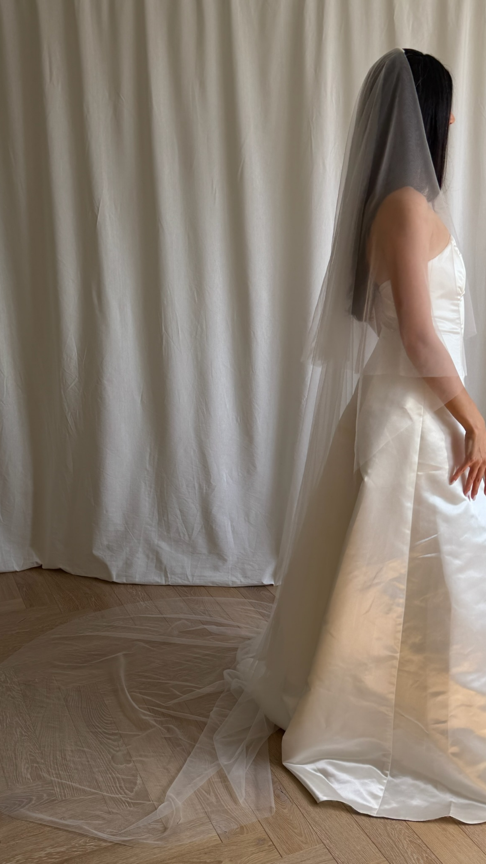 BARELY THERE DROP VEIL (#8005)