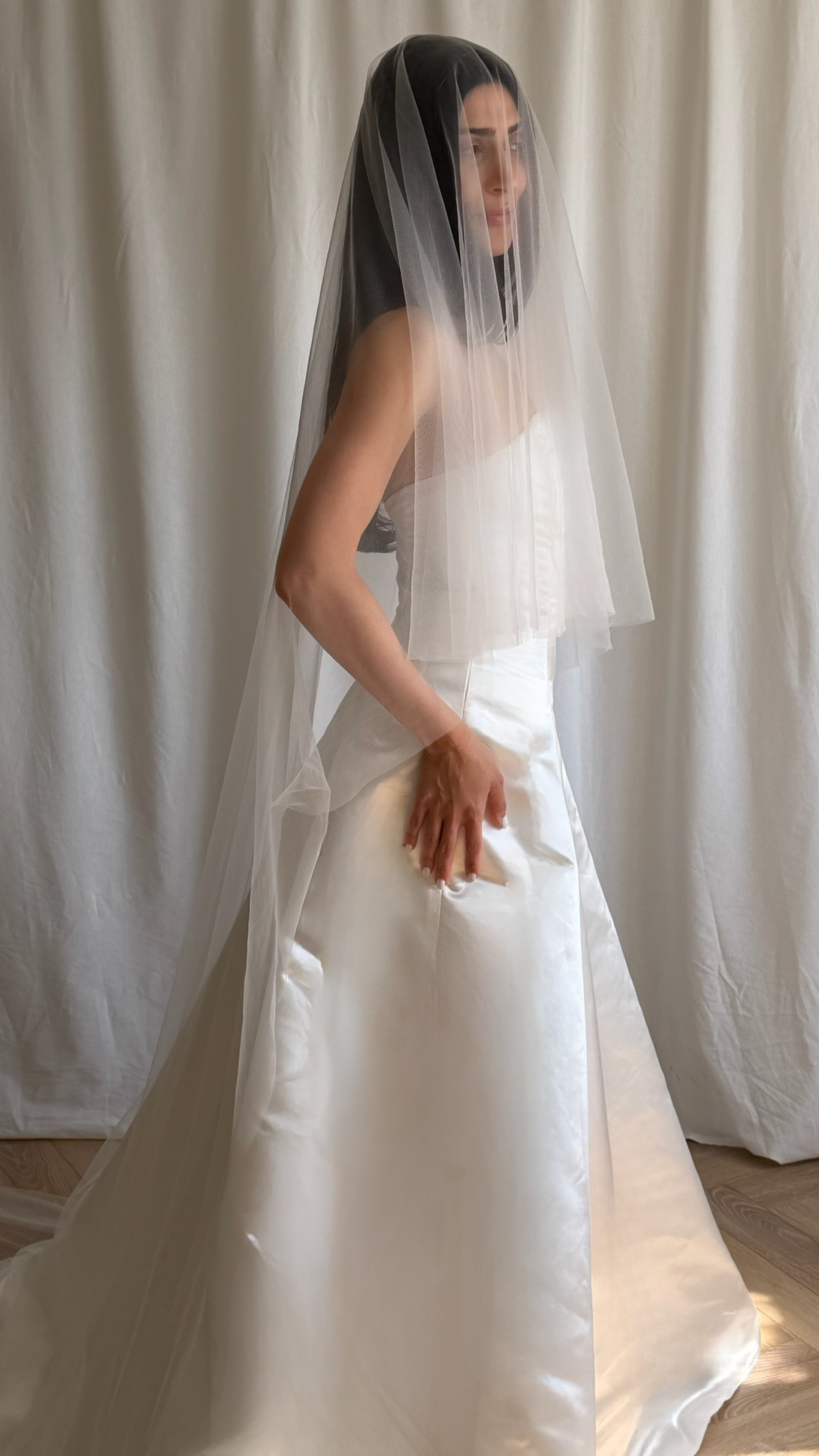 BARELY THERE DROP VEIL (#8005)