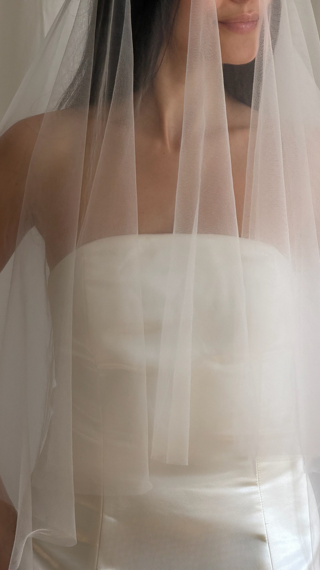 BARELY THERE DROP VEIL (#8005)