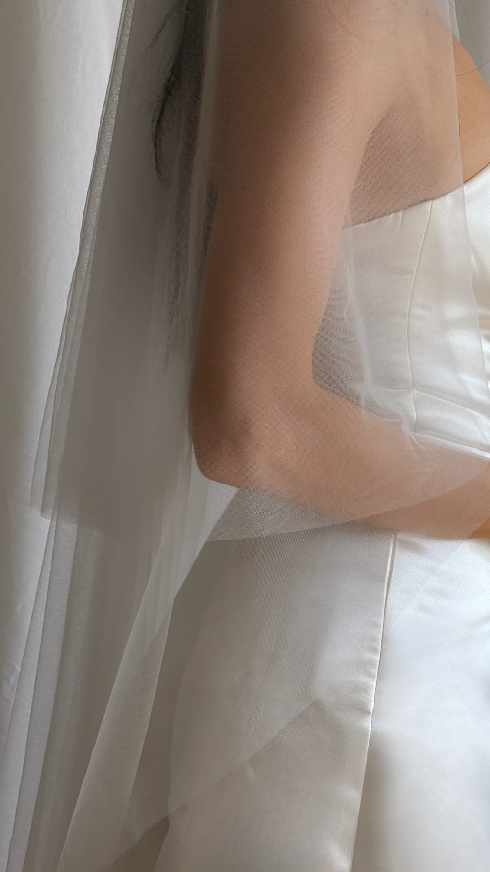 BARELY THERE DROP VEIL (#8005)