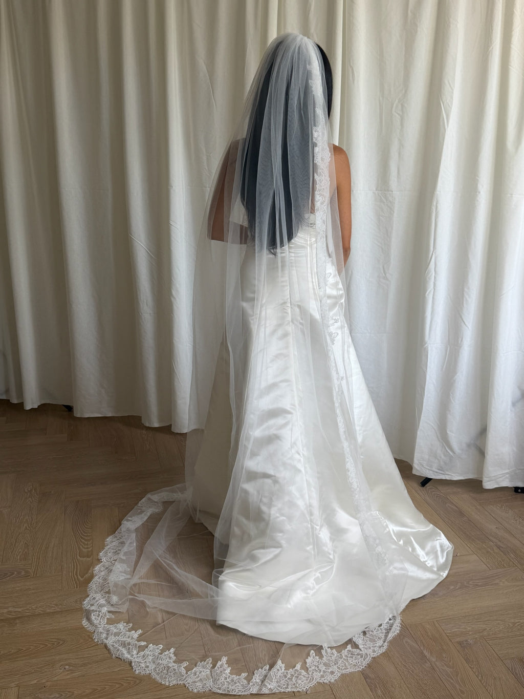 LACE TRIM VEIL (#6003)