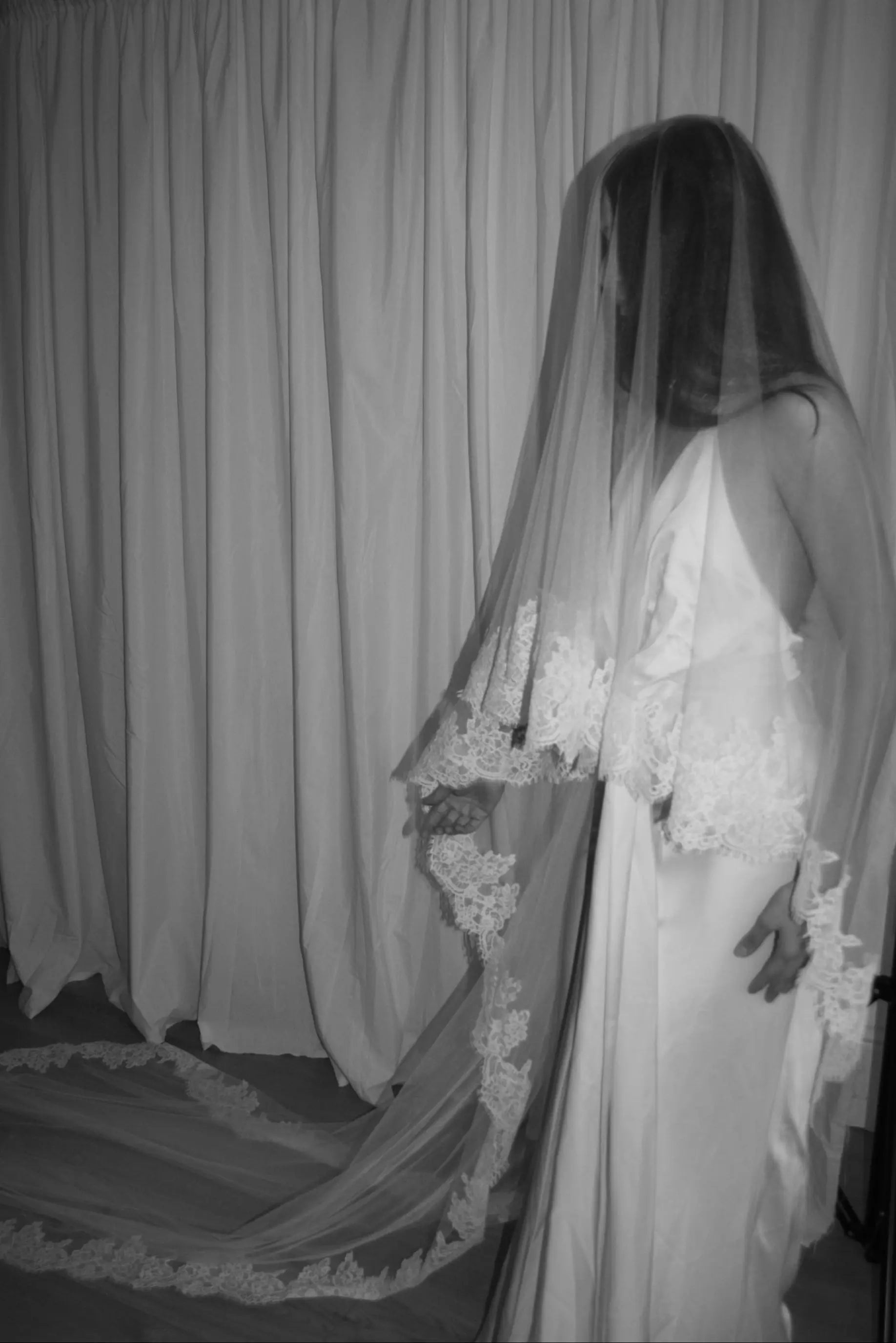 Cathedral drop veil soft tulle