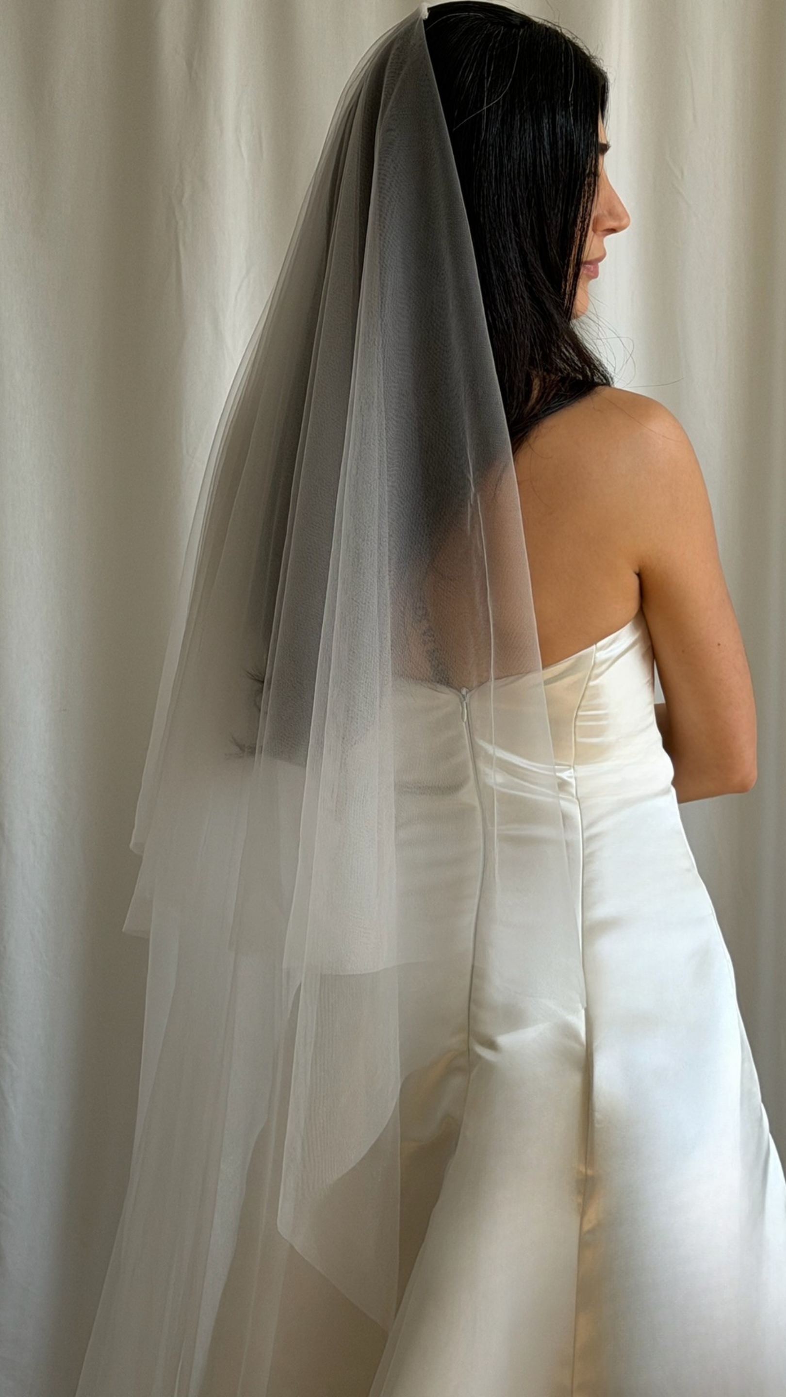 BARELY THERE DROP VEIL (#8005)