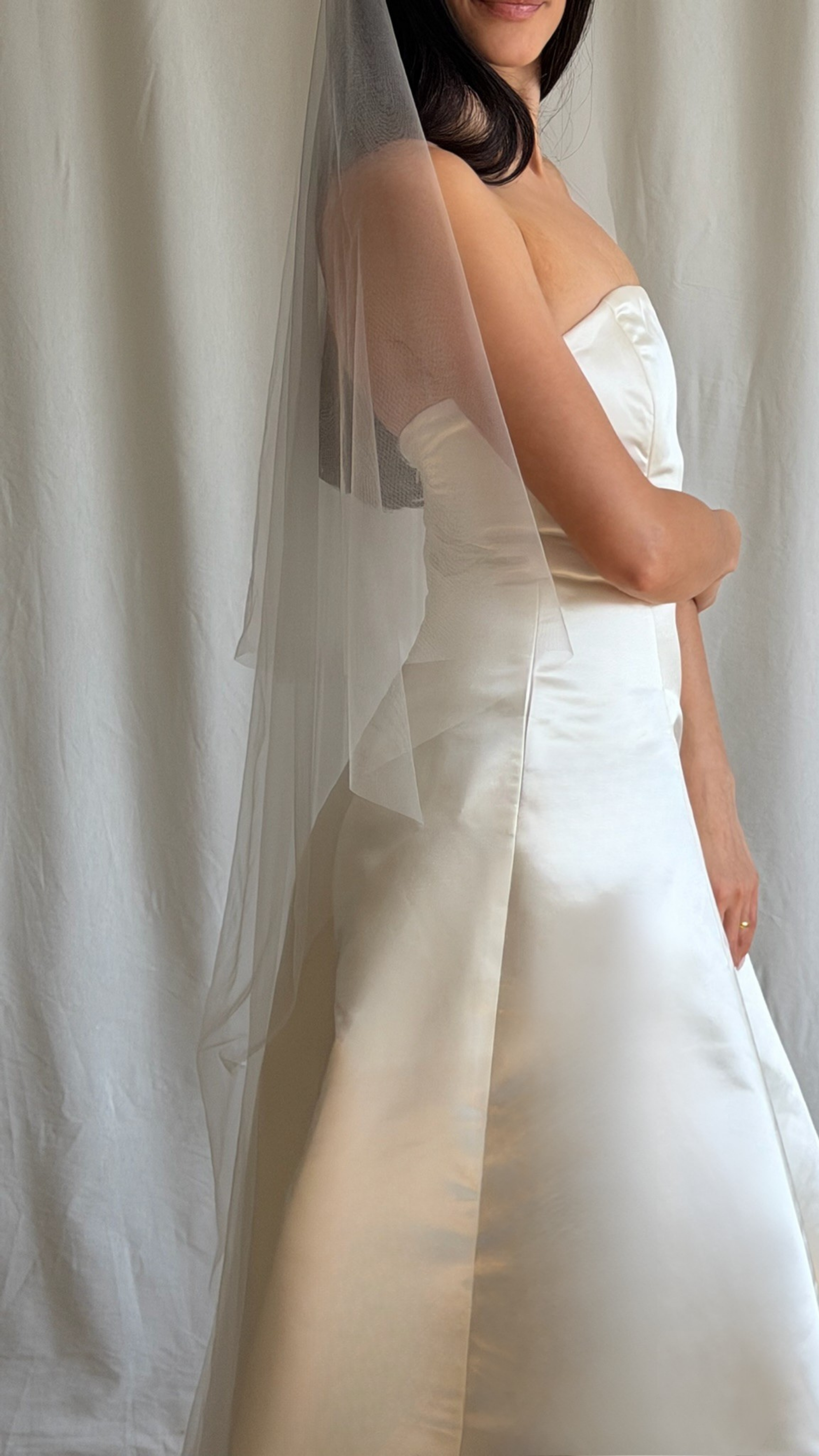 BARELY THERE DROP VEIL (#8005)