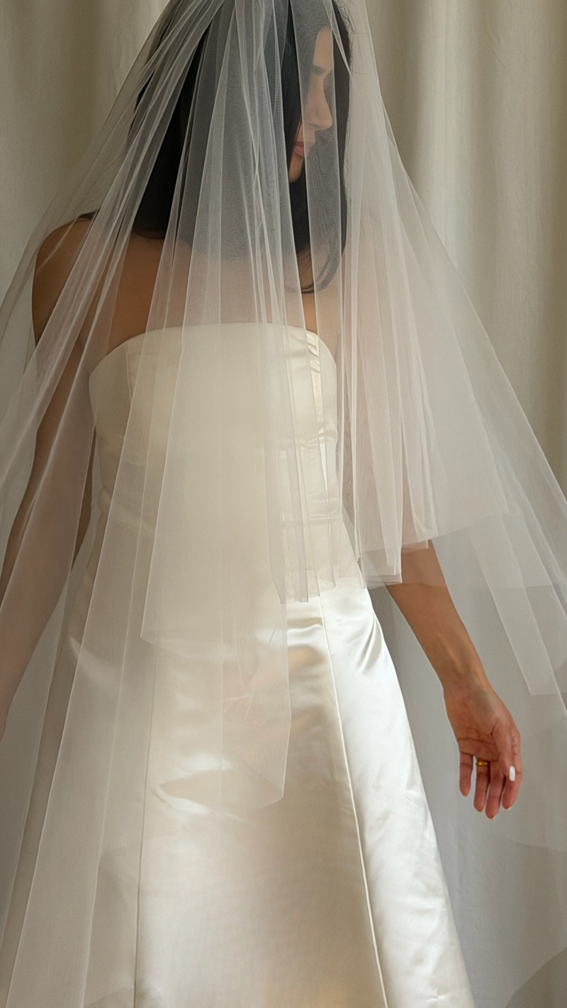 CLASSIC SWEETHEART BLUSHER VEIL (#4004)